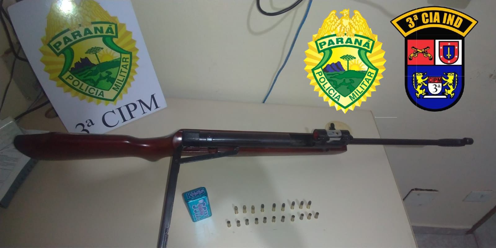 Policiais Militares Da 3ª Cipm Apreendem Arma De Fogo E Encaminham IndivÍduo Por ViolÊncia